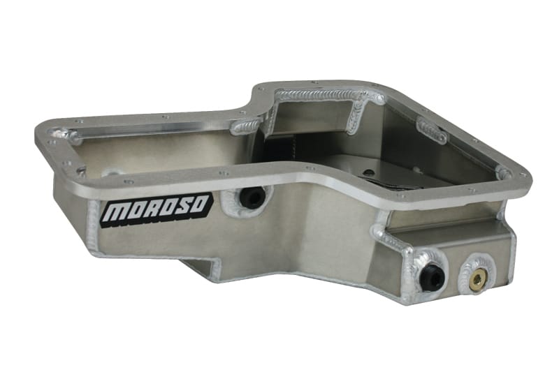 Moroso — Moroso Lotus/Toyota 1ZZ/2ZZ Road Race Baffled Wet Sump 6qt Stock Depth Aluminum Oil Pan
