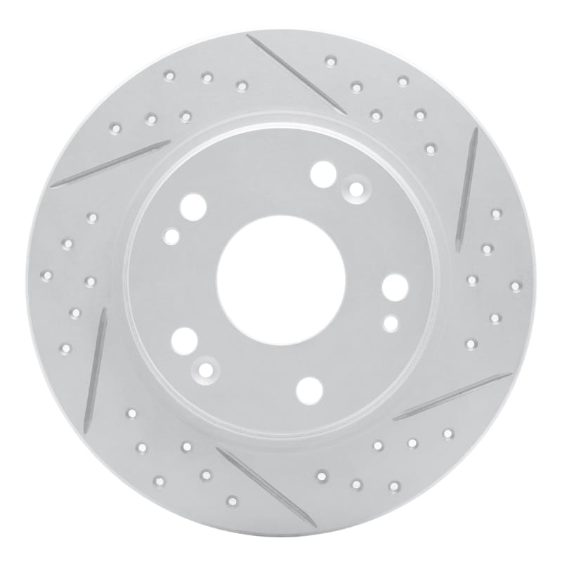 R1 Concepts — R1 11-15 Honda Cr-Z Rear Right Drilled & Slotted Geo-Carbon Rotor