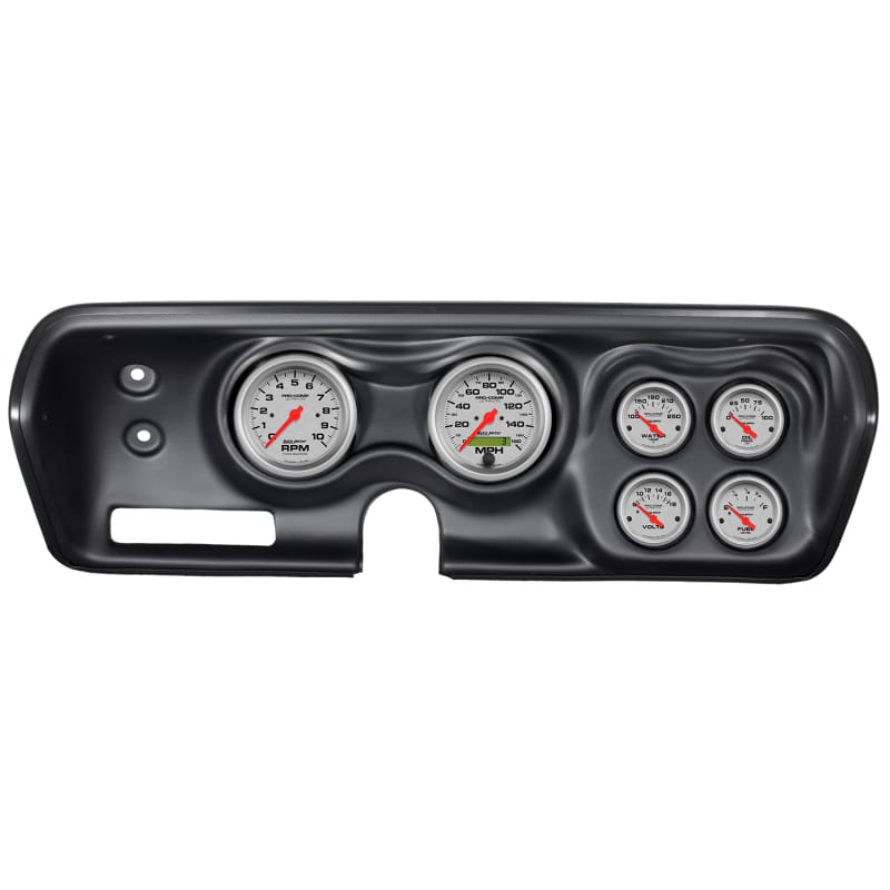 AutoMeter — Autometer Ultra-Lite Kit 71-74 Charger/ GTX/ Road Runner Dash Kit 6pc Tach/MPH/Fuel/Oil/WTMP/Volt
GA KT BBODY 71-74 UL