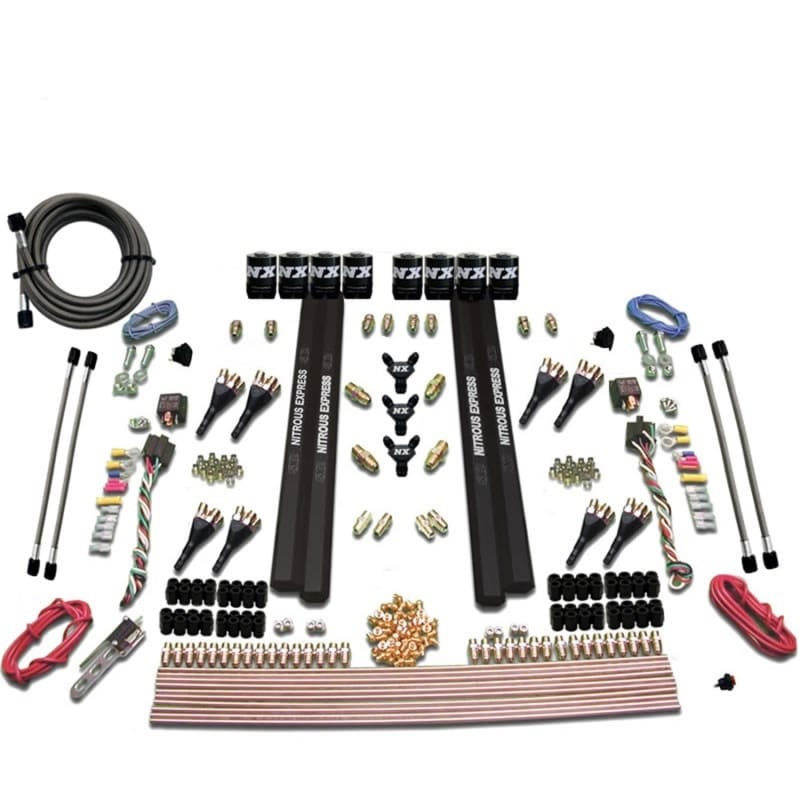 Nitrous Express — Nitrous Express SX2 Dual Stage/Alcohol 8 Solenoid Nitrous Kit (200-1200HP) w/o Bottle
Injection System Kit
N2OSys