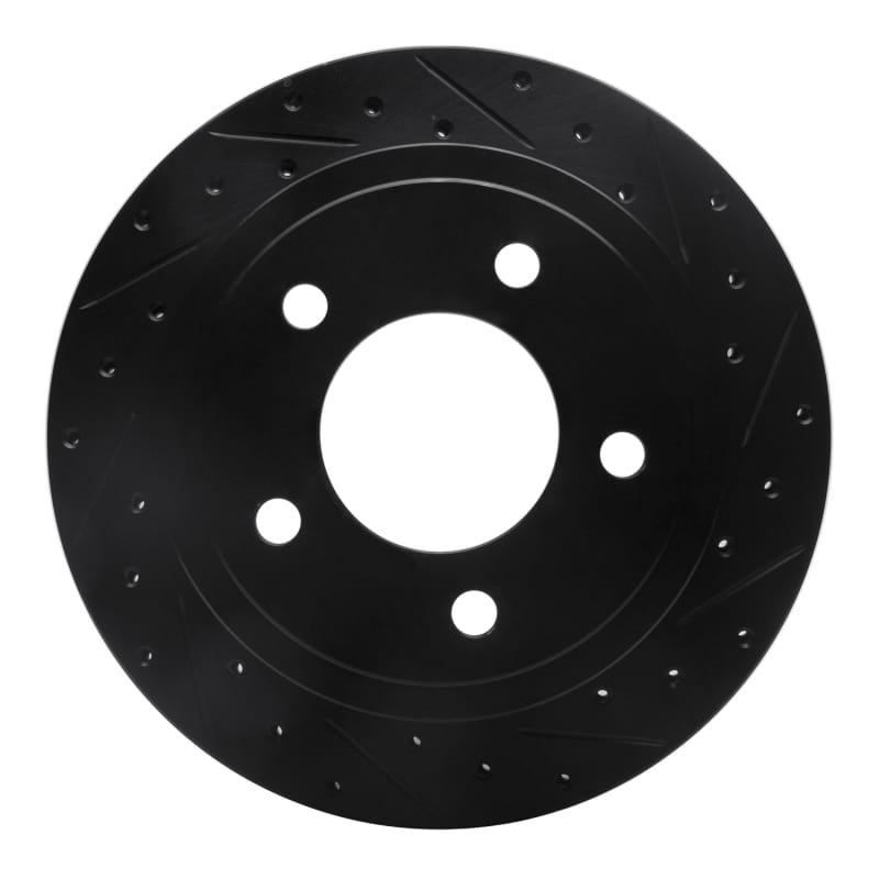 R1 Concepts — R1 03-03 Dodge Ram 1500 Van Rear Right Drilled & Slotted Black Brake Rotor
R1 Brake Rotor Drill