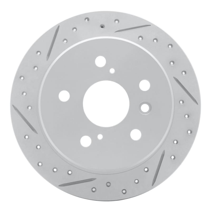 R1 Concepts — R1 92-03 Lexus Es300 Rear Left Drilled & Slotted Geo-Carbon Rotor