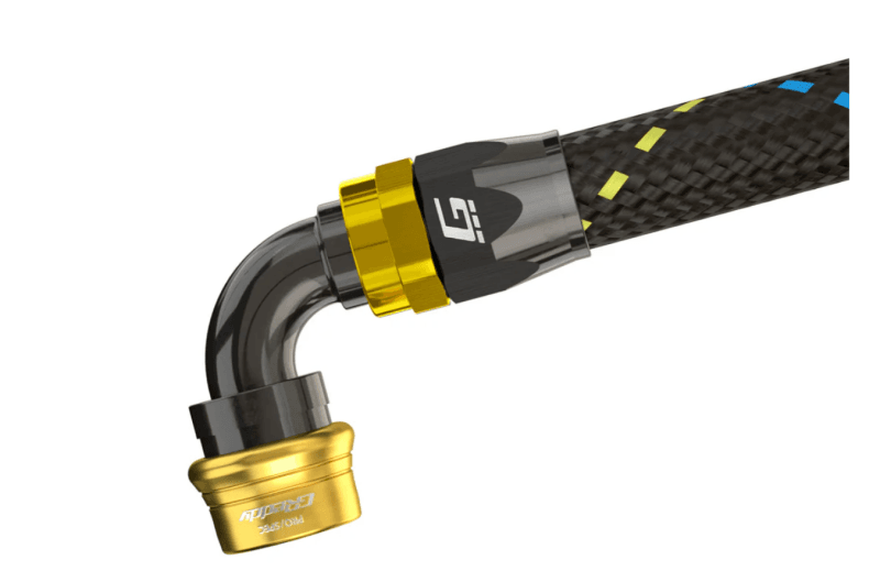GReddy — GReddy PRO/SPEC AN06 90 Degree Quick Release Hose End(s) Black/Gold
