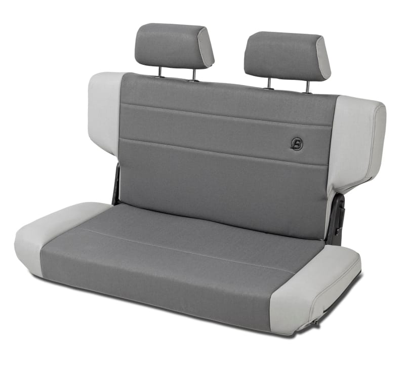 Bestop — Bestop N-Tumble Seat 97-06 Jeep Wrangler TJ Rear Trailmax Fold (Center Fabric Insert Charcoal/Gray)
Fold-N-Tumble Seat