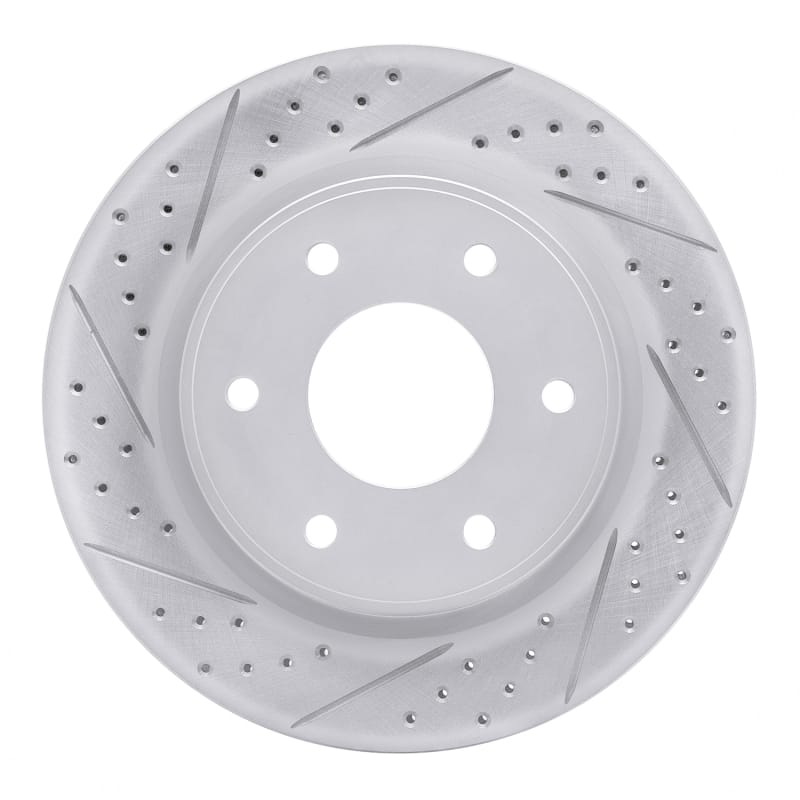 R1 Concepts — R1 05-07 Infiniti Qx56 Front Left Drilled & Slotted Geo-Carbon Rotor