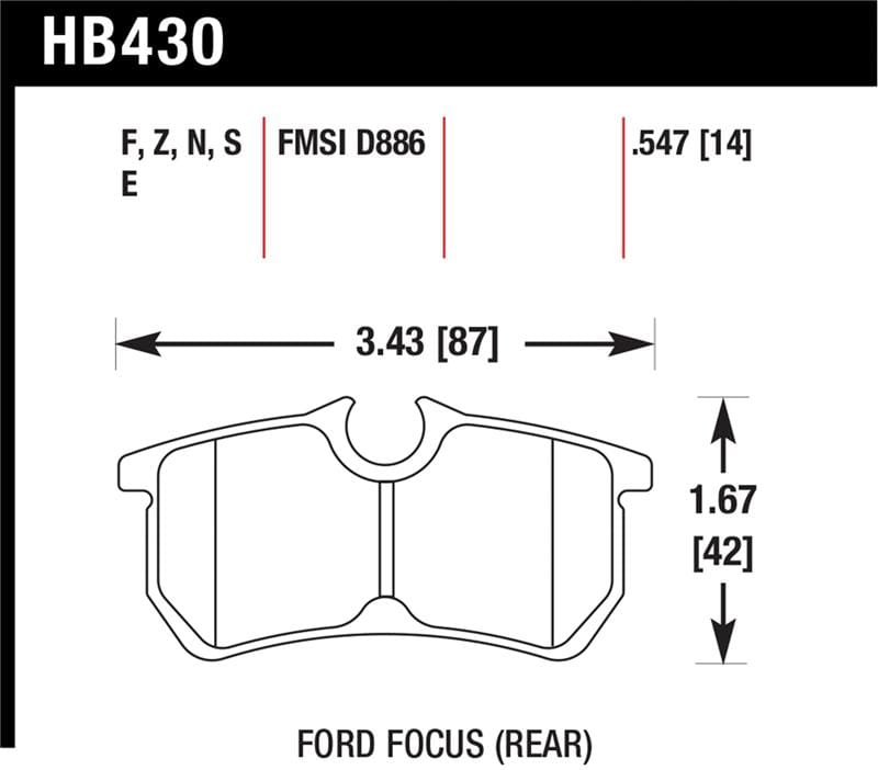 Hawk Performance — HP Plus Disc Brake Pad