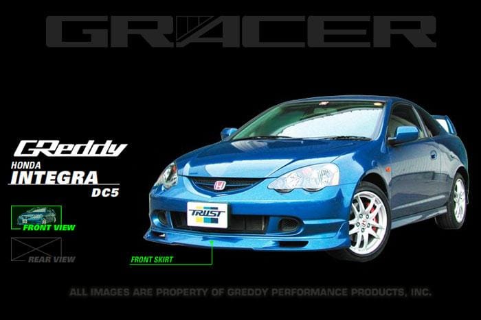 GReddy — GReddy 02-04 Acura RSX Urethane Front Lip Spoiler ** Must ask/call to order**