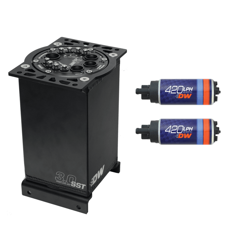 DeatschWerks — DeatschWerks 3.0L Staged Surge Tank w/ DW420 Fuel Pumps
Surge Tanks