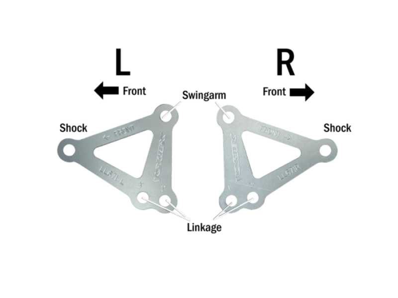 Vortex Racing — Vortex Racing 99-01,03-05 Yamaha YZF-R6,06-09 YZF-R6 S Lowering Link Kit- Silver