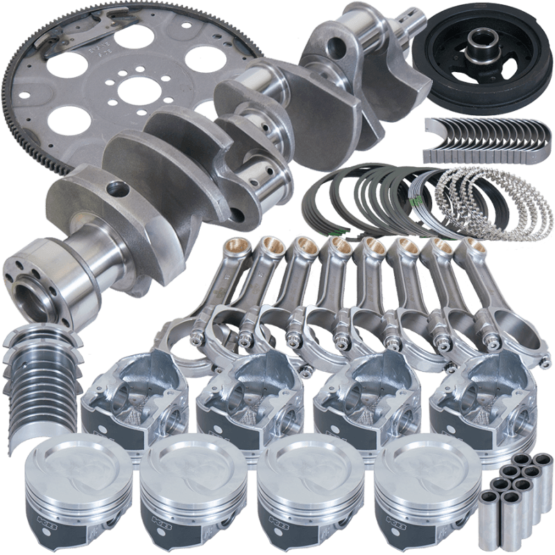 Eagle — Eagle Chevy 350 1Pc 3.750in Crank 5.700in I-Beam Rod 4.000in Pistons 153 Tooth FP Balanced Assembly
Bal Str & Strip Assy