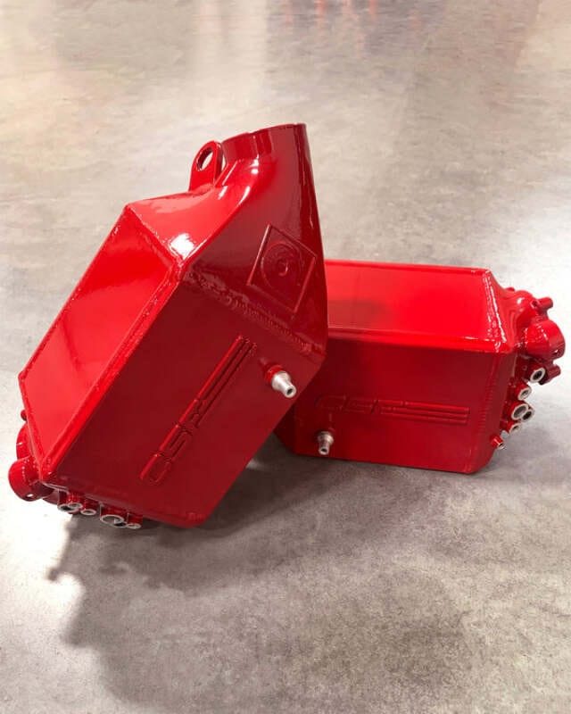 CSF — CSF 12-16 BMW M5 (F10) / 12-18 BMW M6 (F06/F12/F13) Twin Charge-Air-Cooler Set - Fire Engine Red