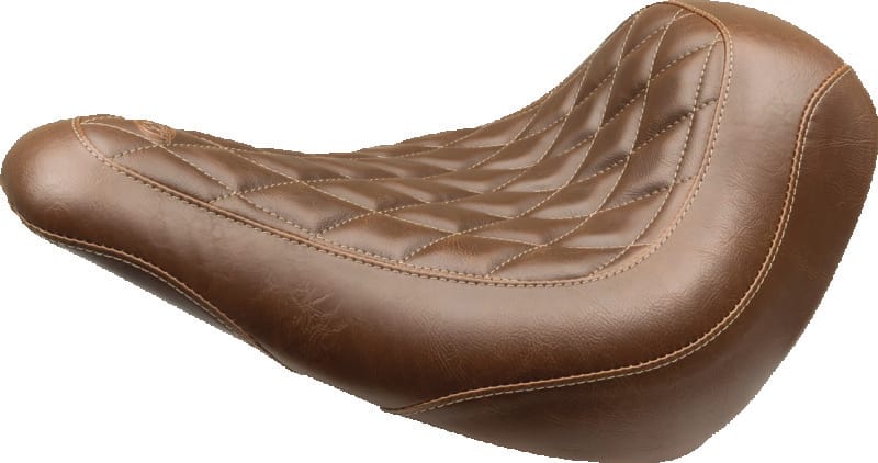 Mustang Motorcycle — Mustang 18-21 Harley Low Rider, Sport Glide Wide Tripper Solo Seat Diamond Stitch - Brown