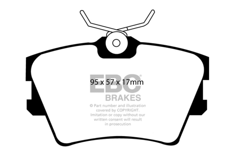 EBC — EBC 96-98 Volkswagen Eurovan 2.5 Vented Rotors Greenstuff Rear Brake Pads
Disc Brake Pad