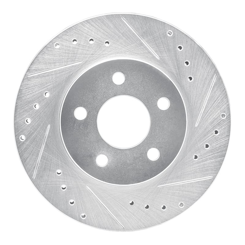 R1 Concepts — R1 89-90 Ford Thunderbird Front Right Drilled & Slotted Silver Brake Rotor
R1 Brake Rotor Drill
