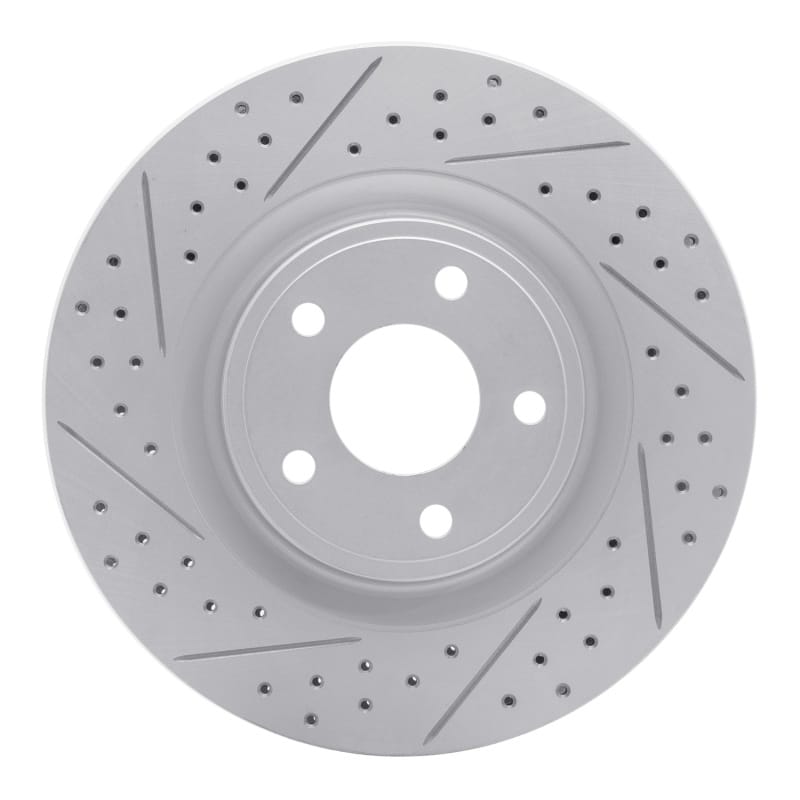 R1 Concepts — R1 07-10 Chevrolet Cobalt Front Left Drilled & Slotted Geo-Carbon Rotor