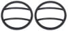 Kentrol — Kentrol 07-18 Jeep Wrangler JK Front Marker Covers Pair - Textured Black