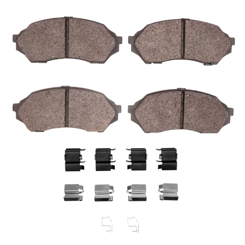 DFC — DFC 99-01 Mazda Protege Front 5000 Advanced Semi Metallic Brake Pads and Hardware Kit
DFC Brake Pad Set