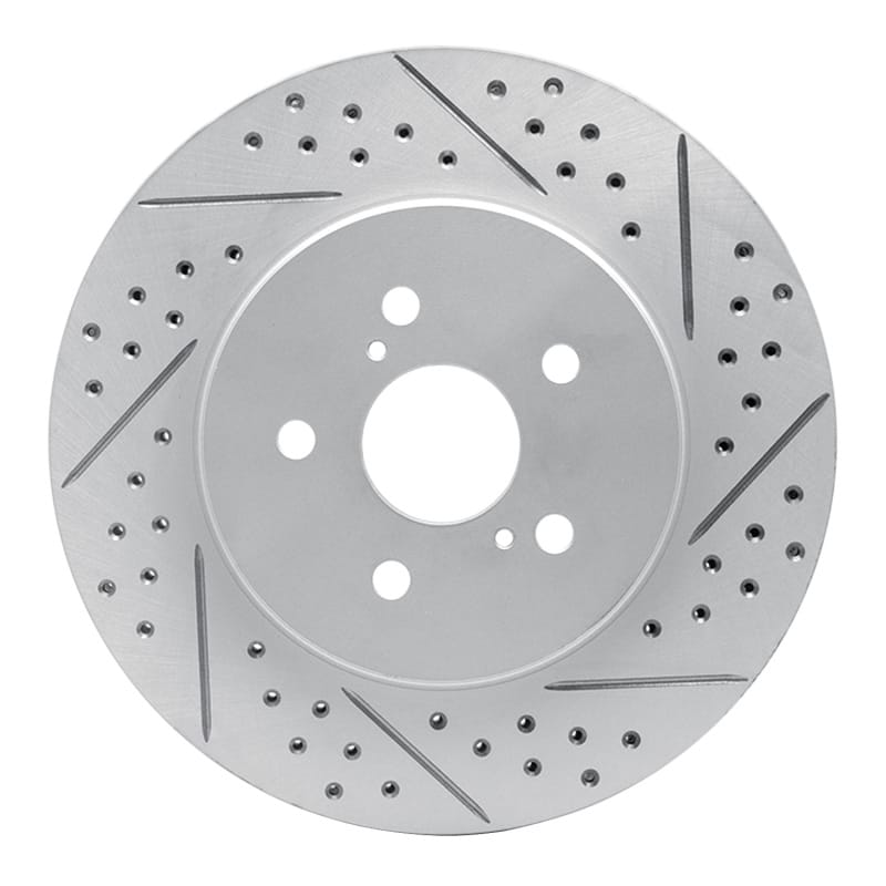 R1 Concepts — R1 04-09 Lexus Rx330 Front Right Drilled & Slotted Geo-Carbon Rotor
