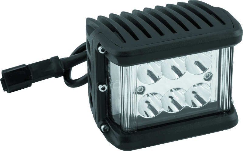 DragonFire Racing — 2x2 Extreme Pod Light with Side Lights, 12 Flood, 6,800 Lumens, 60 Watts, 5 Amps, Black