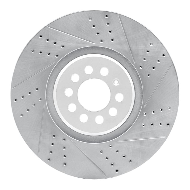 R1 Concepts — R1 04-06 Audi Tt Quattro Right Front Drilled & Slotted Geo-Carbon Rotor