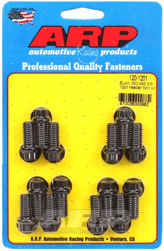ARP — ARP Buick 350-455 3/8in 12pt Header Bolt Kit