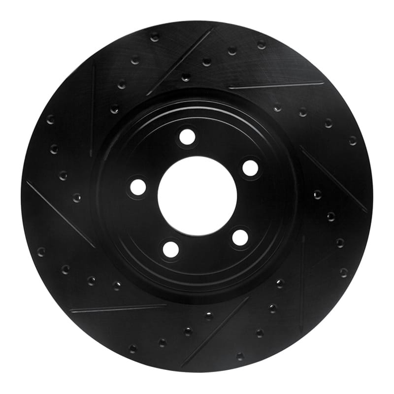 R1 Concepts — R1 06-10 Jaguar XK Front Left Drilled & Slotted Black Brake Rotor
R1 Brake Rotor Drill