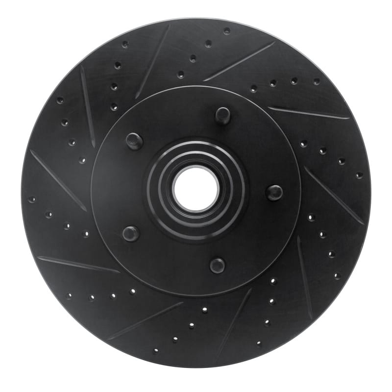 R1 Concepts — R1 04-06 Ford E-150 Club Wagon Front Left Drilled & Slotted Black Brake Rotor
R1 Brake Rotor Drill