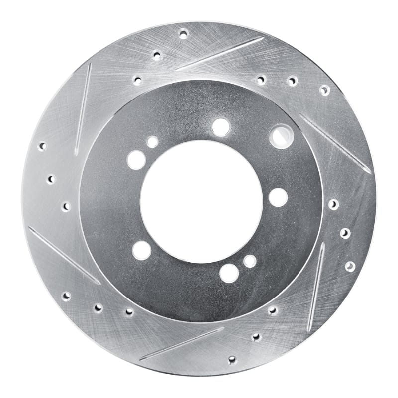 R1 Concepts — R1 92-96 Mitsubishi DIAMANTE Rear Left Drilled & Slotted Silver Brake Rotor
R1 Brake Rotor Drill