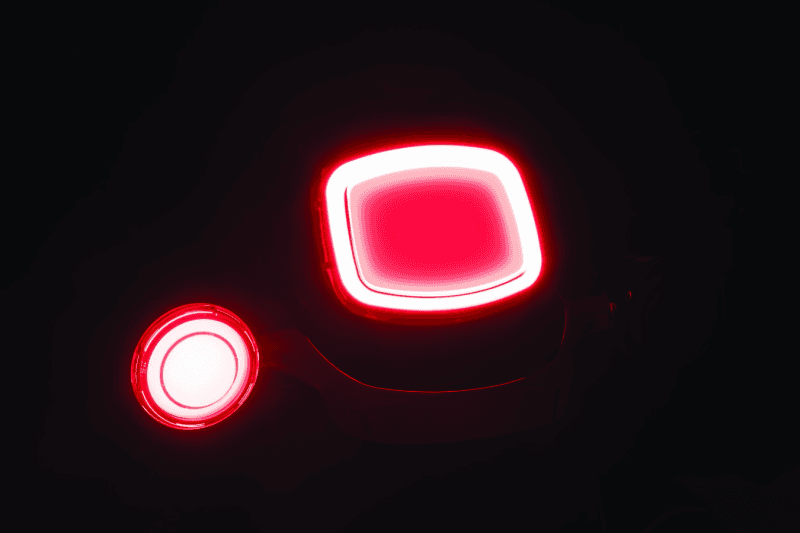 Kuryakyn — Tracer LED Turn Signals w/Smoke Lens 1156 Red Light, Front