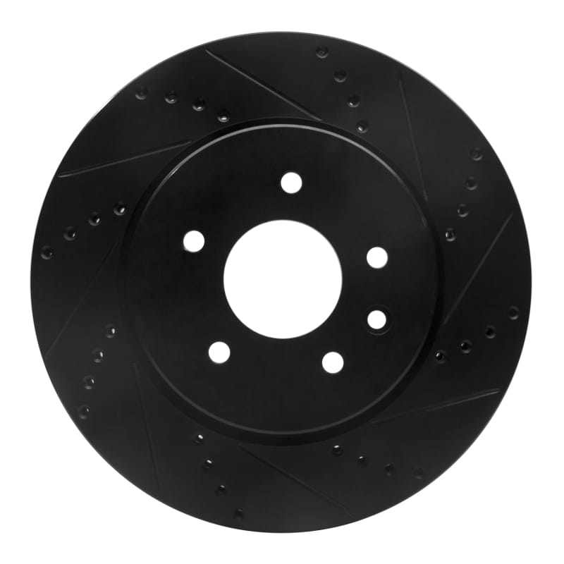 R1 Concepts — R1 00-06 Jaguar XJR Rear Right Drilled & Slotted Black Brake Rotor
R1 Brake Rotor Drill