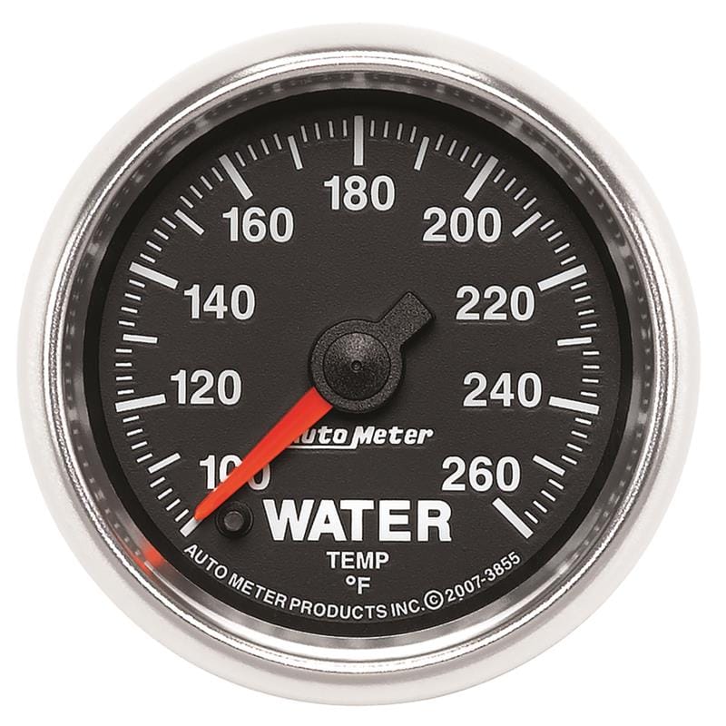 AutoMeter — GAUGE, WATER TEMP, 2 1/16", 100-260?F, DIGITAL STEPPER MOTOR, GS