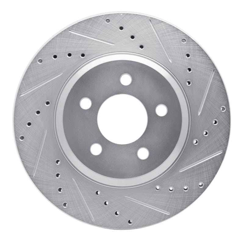 R1 Concepts — R1 05-14 Ford Mustang Front Right Drilled & Slotted Silver Brake Rotor
R1 Brake Rotor Drill