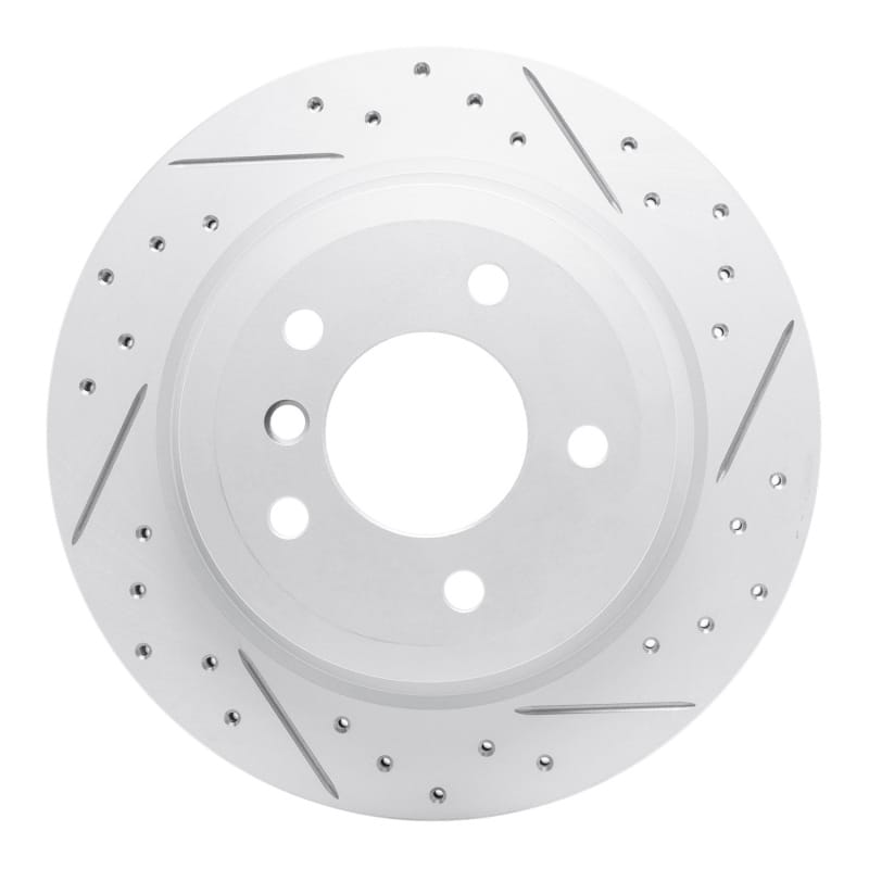 R1 Concepts — R1 09-16 BMW Z4 Rear Right Drilled & Slotted Geo-Carbon Rotor