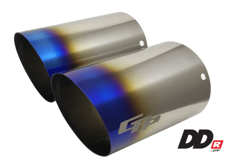 GReddy — GReddy DD-R Burnt Titanium Tips L=170mm (Pair)