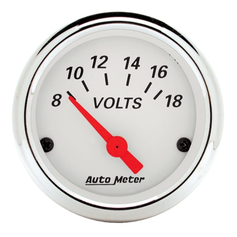 AutoMeter — Autometer Arctic White 2-1/16in 8-18 Volts Air-Core Voltmeter Gauge
GA 2" VOLT ELEC AW