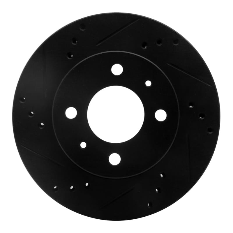 R1 Concepts — R1 00-02 Hyundai Accent Front Left Drilled & Slotted Black Brake Rotor
R1 Brake Rotor Drill
