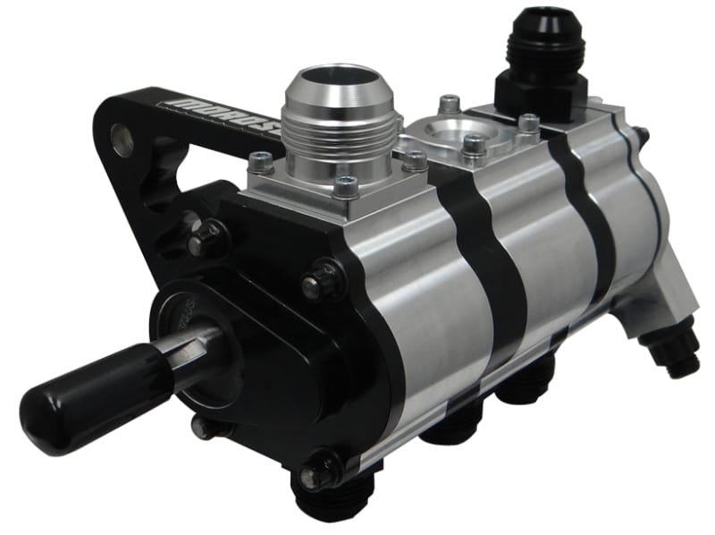 Moroso — Moroso 3 Stage Dry Sump Oil Pump w/Fuel Pump Drive - Tri-Lobe - Left Side - 1.200 Pressure