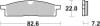 Brembo OE Powersports — Brembo OE 19-24 Yamaha YZ 65cc Sinter Brake Pad - Front