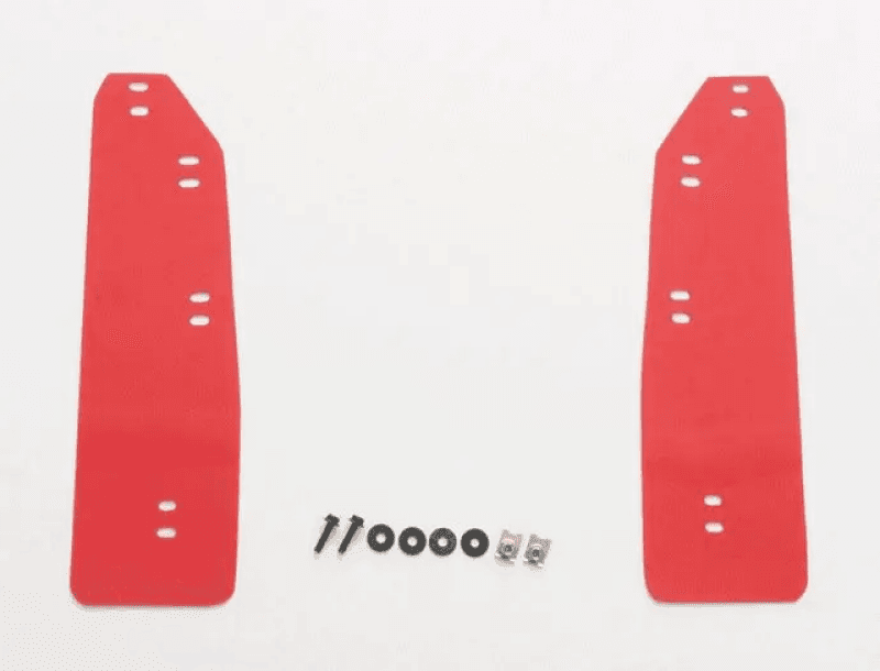 Cusco — Cusco 2023+ Honda Civic Type-R (FL5) EVA Bolt-On Red Mud Flap (Set of 2) - Front Only