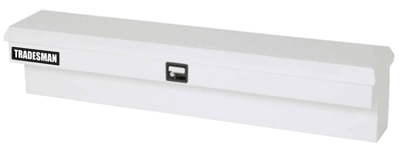 Tradesman — Tradesman Steel Side Bin Truck Tool Box (48in.) - White