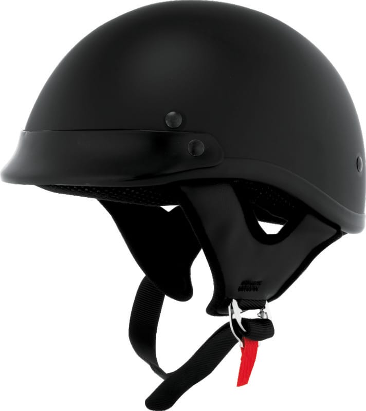 Bikers Choice — Traditional Helmet, Flat Black, XS