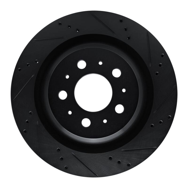 R1 Concepts — R1 2017-2025 Tesla Model 3 Rear Right Drilled & Slotted Black Brake Rotor
R1 Brake Rotor Drill