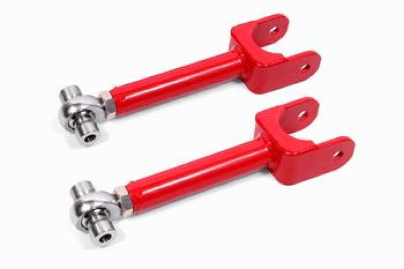 BMR Suspension — BMR 78-87 G-Body Upper Control Arms DOM Single Adj Rod Ends - Red
