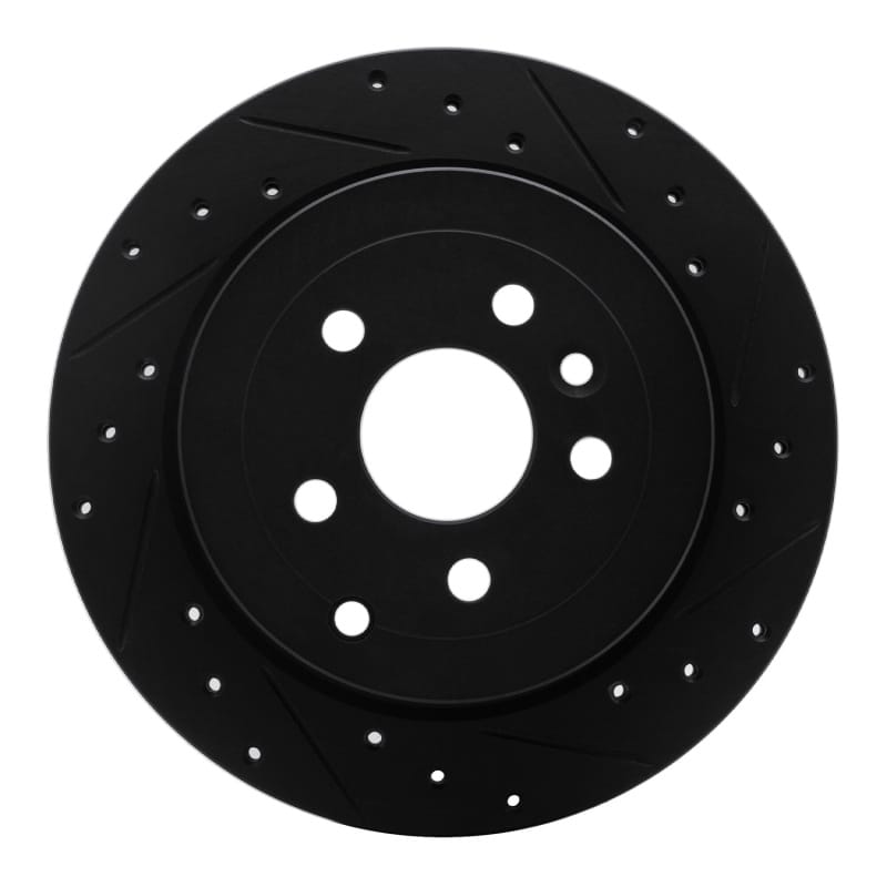 R1 Concepts — R1 08-12 Land Rover LR2 Rear Right Drilled & Slotted Black Brake Rotor
R1 Brake Rotor Drill