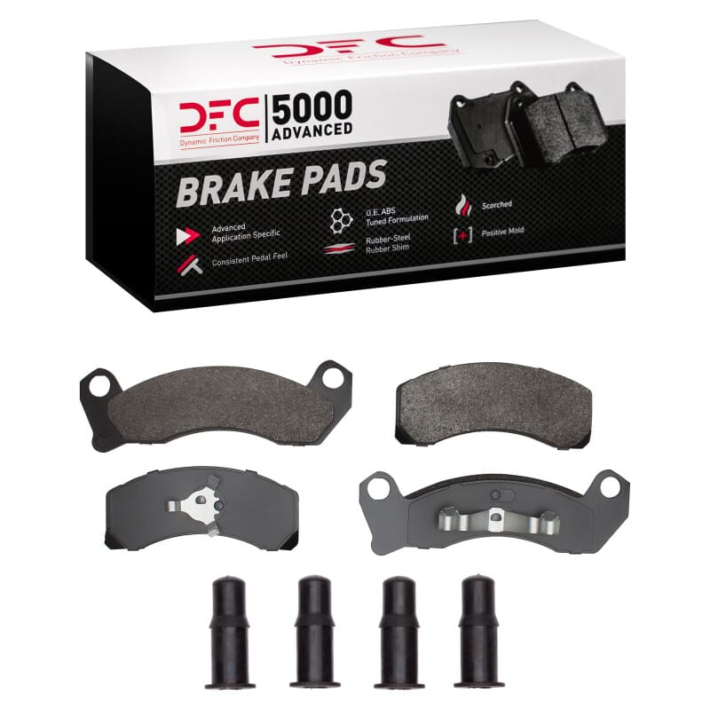 DFC — DFC 81-94 Ford LTD Crown Victoria Front 5000 Advanced Semi Metallic Brake Pads and Hardware Kit
DFC Brake Pad Set