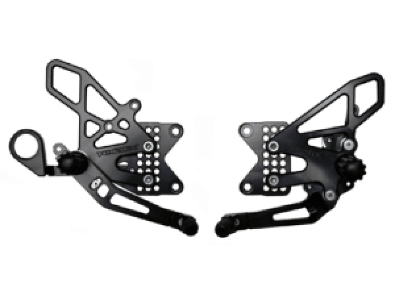 Vortex Racing — Vortex Racing 09-14 BMW S1000RR,-14 S1000XR Adjustable Rearsets- Black