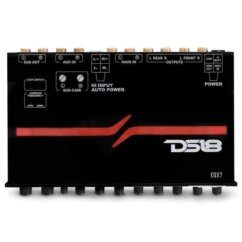 DS18 — DS18 EQX High Volt 7-Band Equalizer High Level Input Auto Turn On
