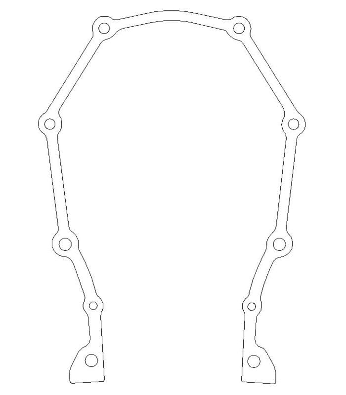 Cometic Gasket — Chrysler B/RB Timing Cover Gasket