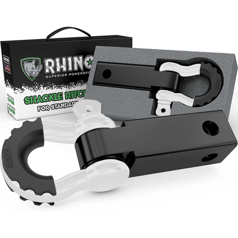 Rhino USA — Rhino USA Shackle Hitch Receiver W/ D-Ring (White)
Tow Hook