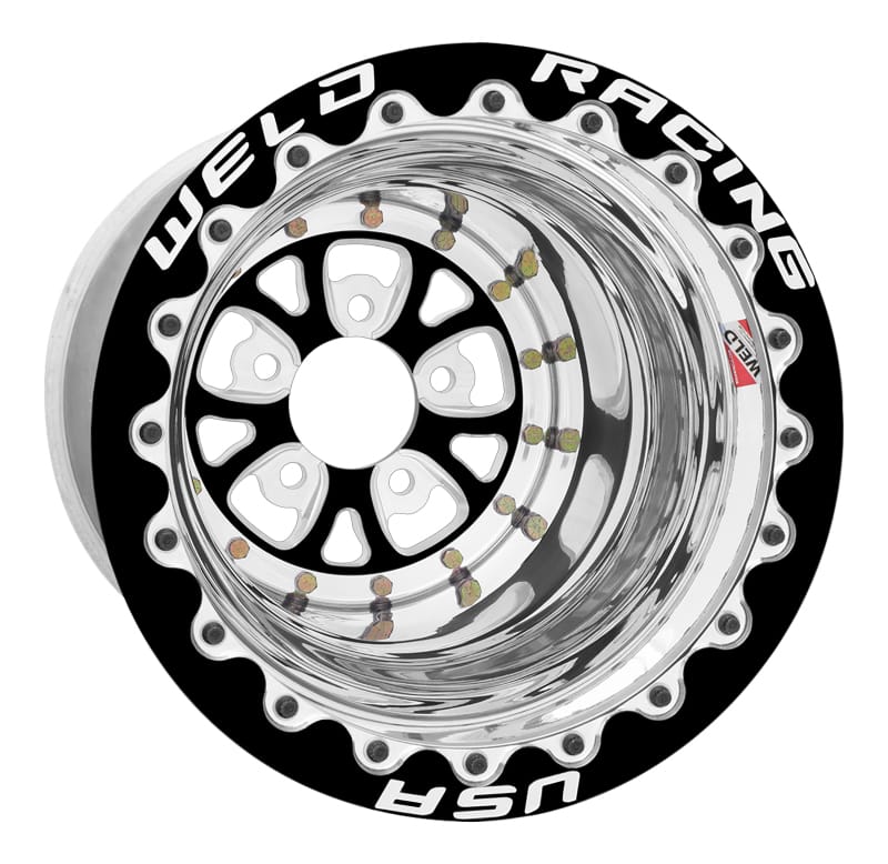 Weld — Weld V-Series 15x10 / 5x4.75 BP / 5in BS Black Wheel - Black Single Beadlock MT
15x10'' V-Series SBL